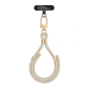 Hurtownia GSM - Smyč Tech-Protect C4S Rope Wrist Strap Béžová/zlatá - THP3274 - {ean13} - Hurt