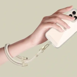 Smycz Tech-Protect C4S Rope Wrist Strap Beige/gold