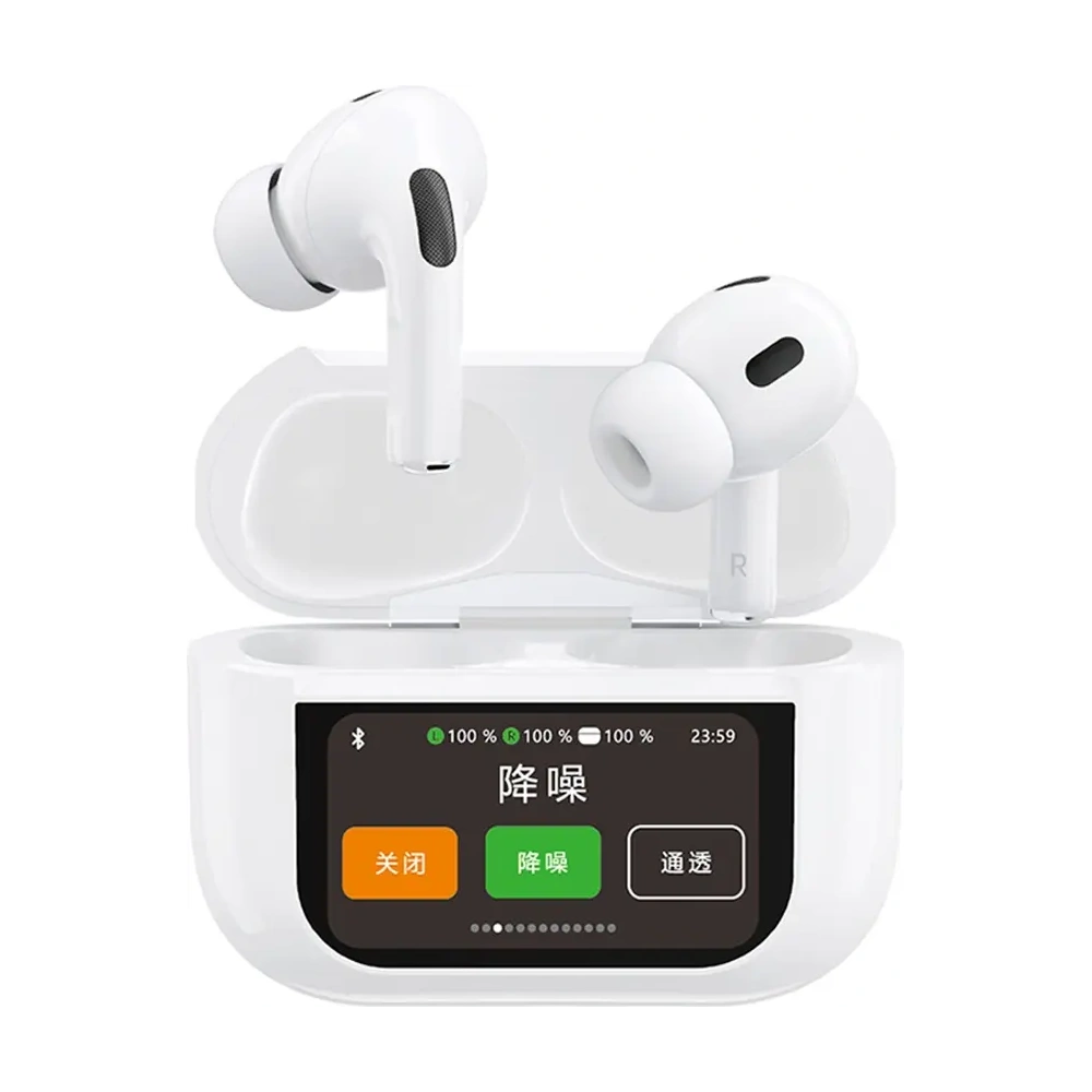 Wholesale TWS Dudao U19 Bluetooth 5.3 wireless in-ear headphones with LED display white - DDA351 - {ean13} - Hurt