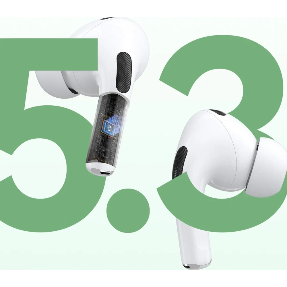 Hurtownia GSM - Bezdrátová sluchátka do uší TWS Dudao U19 Bluetooth 5.3 s LED displejem bílé - DDA351 - {ean13} - Hurt