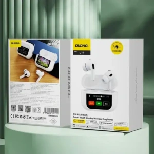 Wholesale TWS Dudao U19 Bluetooth 5.3 wireless in-ear headphones with LED display white - DDA351 - {ean13} - Hurt