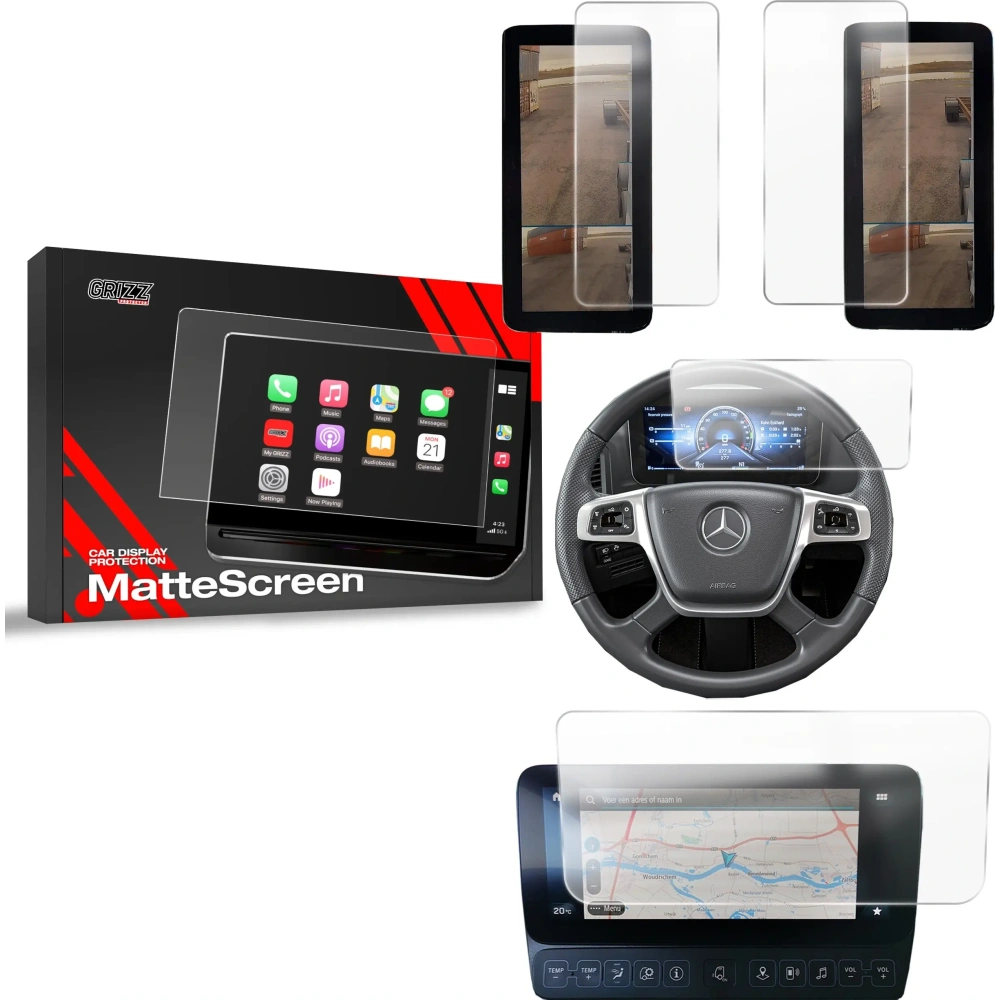 Hurtownia GSM - Matte GrizzGlass CarDisplay Védelem Mercedes Arocs 2019-2024 [4in1] - GRZ11560 - {ean13} - Hurt