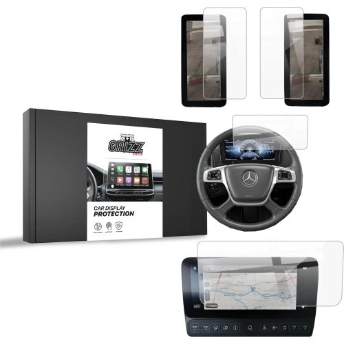 Folia ceramiczna GrizzGlass CarDisplay Protection do Mercedes Arocs 2019-2024 [4w1]