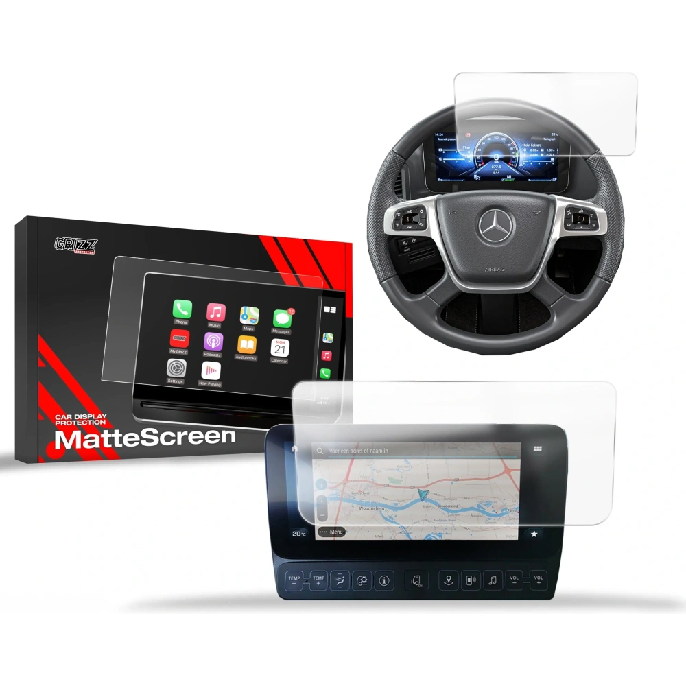 Hurtownia GSM - Matte GrizzGlass CarDisplay Schutz Mercedes Actros F 2021-2024 [2in1] - GRZ11566 - {ean13} - Hurt