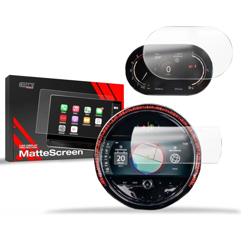 Hurtownia GSM - Matt GrizzGlass Autóképernyő Védelem Mini Cabrio 3 2021-2023 [2in1] - GRZ11567 - {ean13} - Hurt