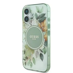 Hurtownia GSM - Guess GUHMP16MHFWBDCEN Apple iPhone 16 Plus kemény tok IML Virág & Tonális Kör MagSafe zöld - GUE3631 - {ean13} - Hurt