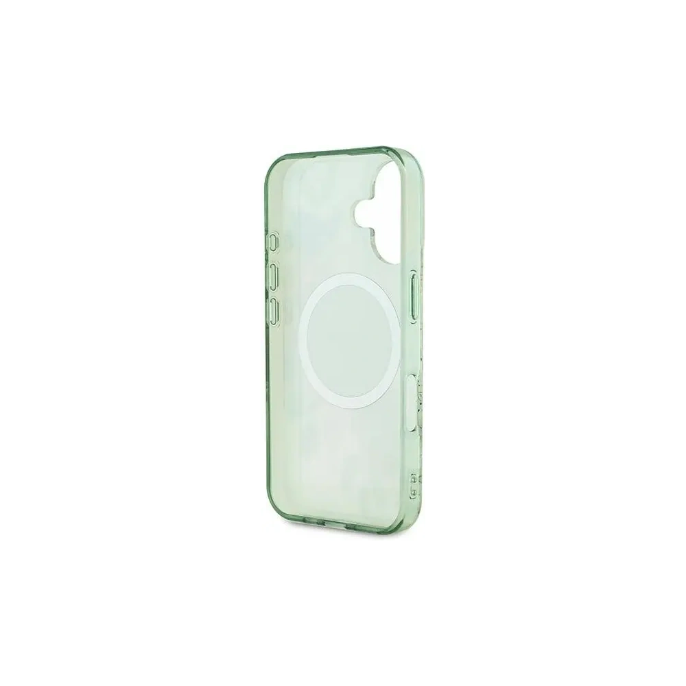 Hurtownia GSM - Guess GUHMP16MHFWBDCEN Apple iPhone 16 Plus kemény tok IML Virág & Tonális Kör MagSafe zöld - GUE3631 - {ean13} - Hurt