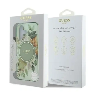 Hurtownia GSM - Guess GUHMP16MHFWBDCEN Apple iPhone 16 Plus kemény tok IML Virág & Tonális Kör MagSafe zöld - GUE3631 - {ean13} - Hurt
