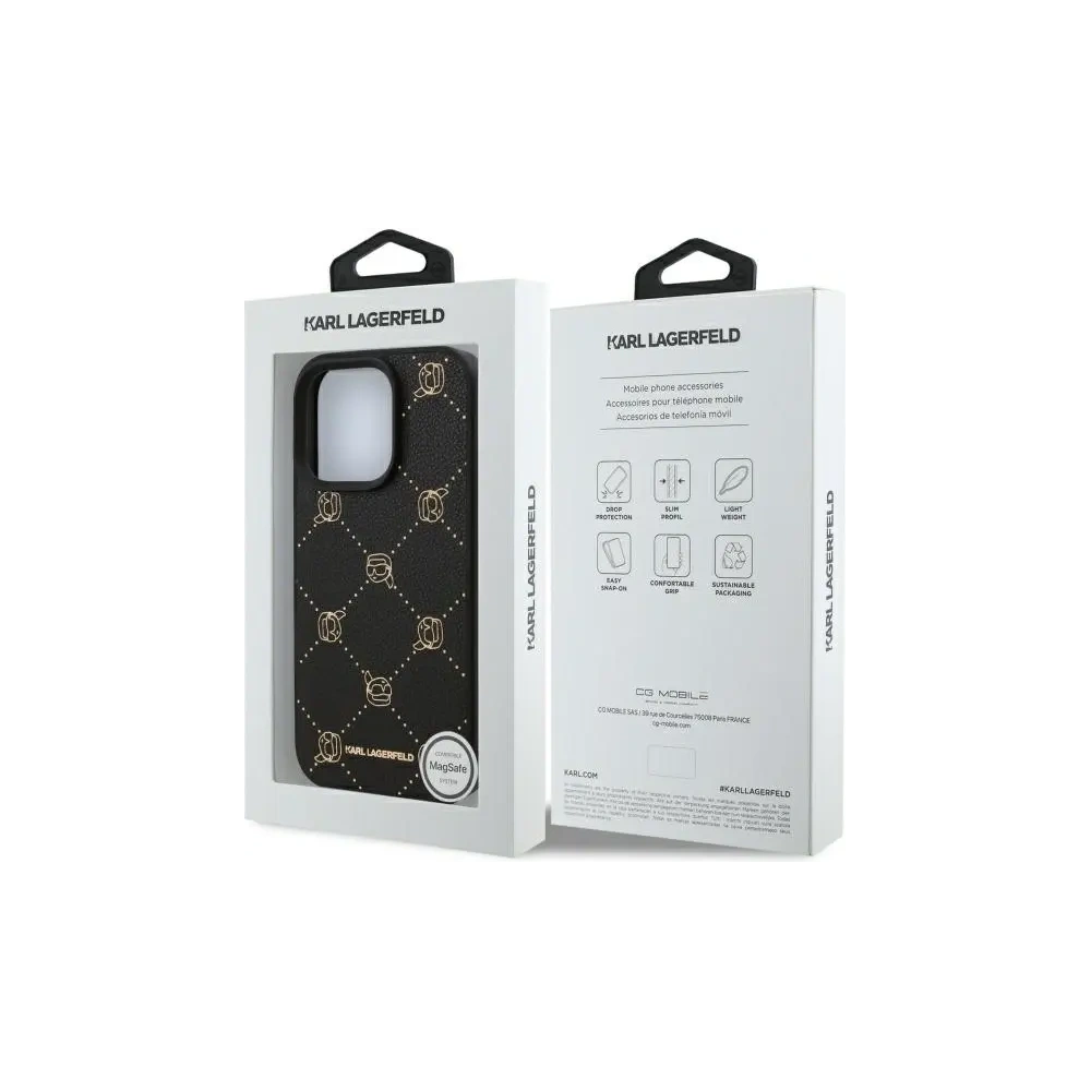 Wholesale Karl Lagerfeld KLHMP16LPGKHPHK Apple iPhone 16 Pro MagSafe Karl Head black - KLD21732 - {ean13} - Hurt