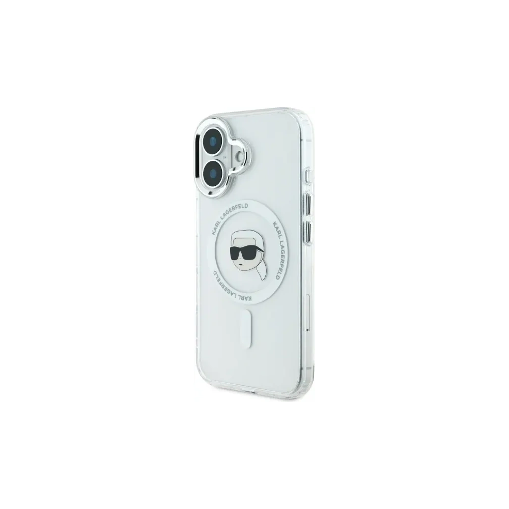 Hurtownia GSM - Karl Lagerfeld KLHMP16MHLSKIH Apple iPhone 16 Plus hardcase IML Metal Karl Head MagSafe alb - KLD21733 - {ean13} - Hurt