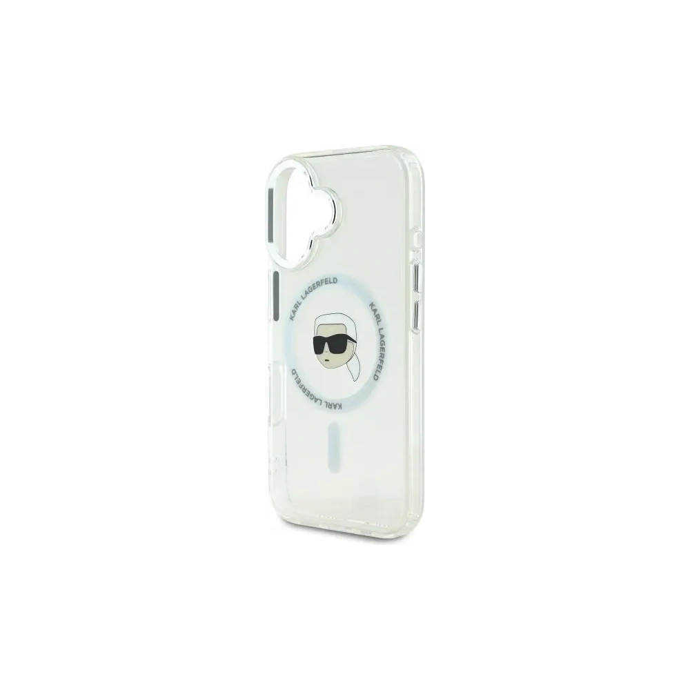 Hurtownia GSM - Karl Lagerfeld KLHMP16MHLSKIH Apple iPhone 16 Plus hardcase IML Metal Karl Head MagSafe alb - KLD21733 - {ean13} - Hurt