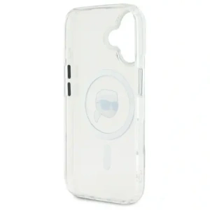 Wholesale Karl Lagerfeld KLHMP16MHLSKIH Apple iPhone 16 Plus hardcase IML Metal Karl Head MagSafe white - KLD21733 - {ean13} - Hurt