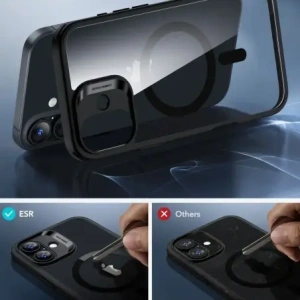 Hurtownia GSM - ESR Classic Hybrid Halolock MagSafe & Sticlă Temperată Apple iPhone 16 Clar/negru - ESR849 - {ean13} - Hurt