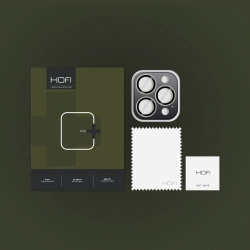 Szkło na obiektyw aparatu Hofi Camring Pro+ Apple iPhone 16 Pro / 16 Pro Max Natural Titanium