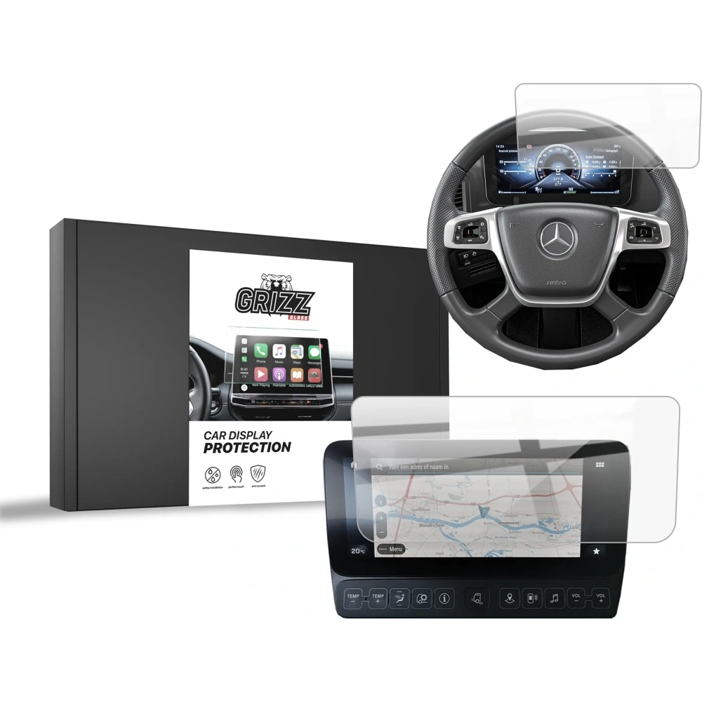 Hurtownia GSM - Keramische GrizzGlass CarDisplay-Schutz Mercedes Actros F 2021-2024 [2in1] - GRZ11581 - {ean13} - Hurt