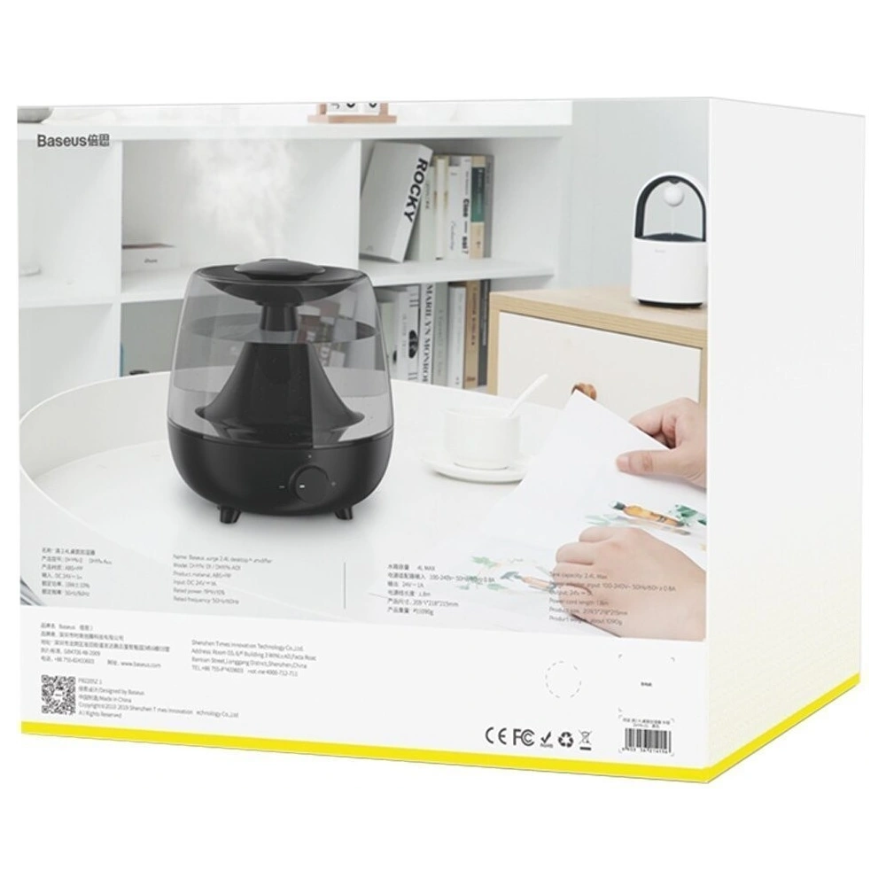 Hurtownia GSM - Nawilżacz powietrza Baseus Surge, 2.4l (czarny) - BSU1113BLK - {ean13} - Hurt