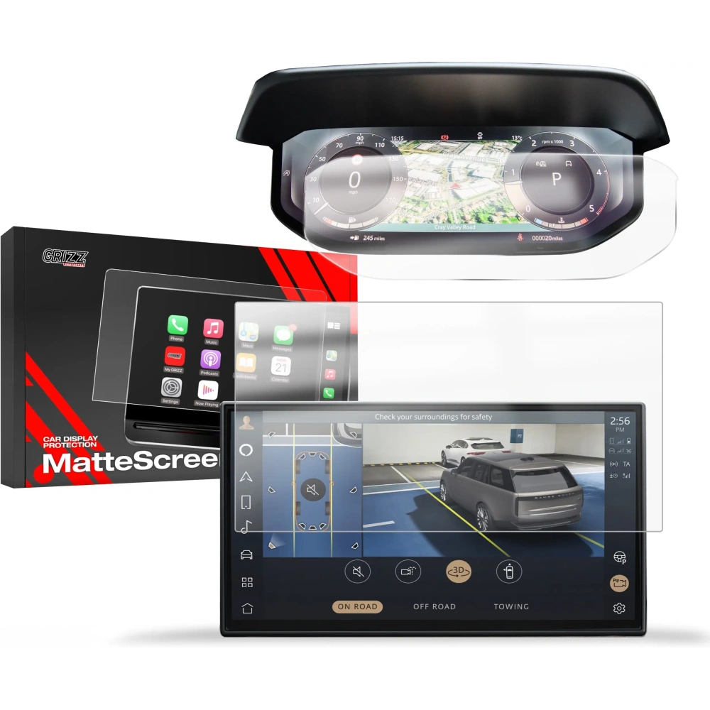 Wholesale Matte GrizzGlass CarDisplay Protection Range Rover 5 2021-2024 [2in1] - GRZ11591 - {ean13} - Hurt