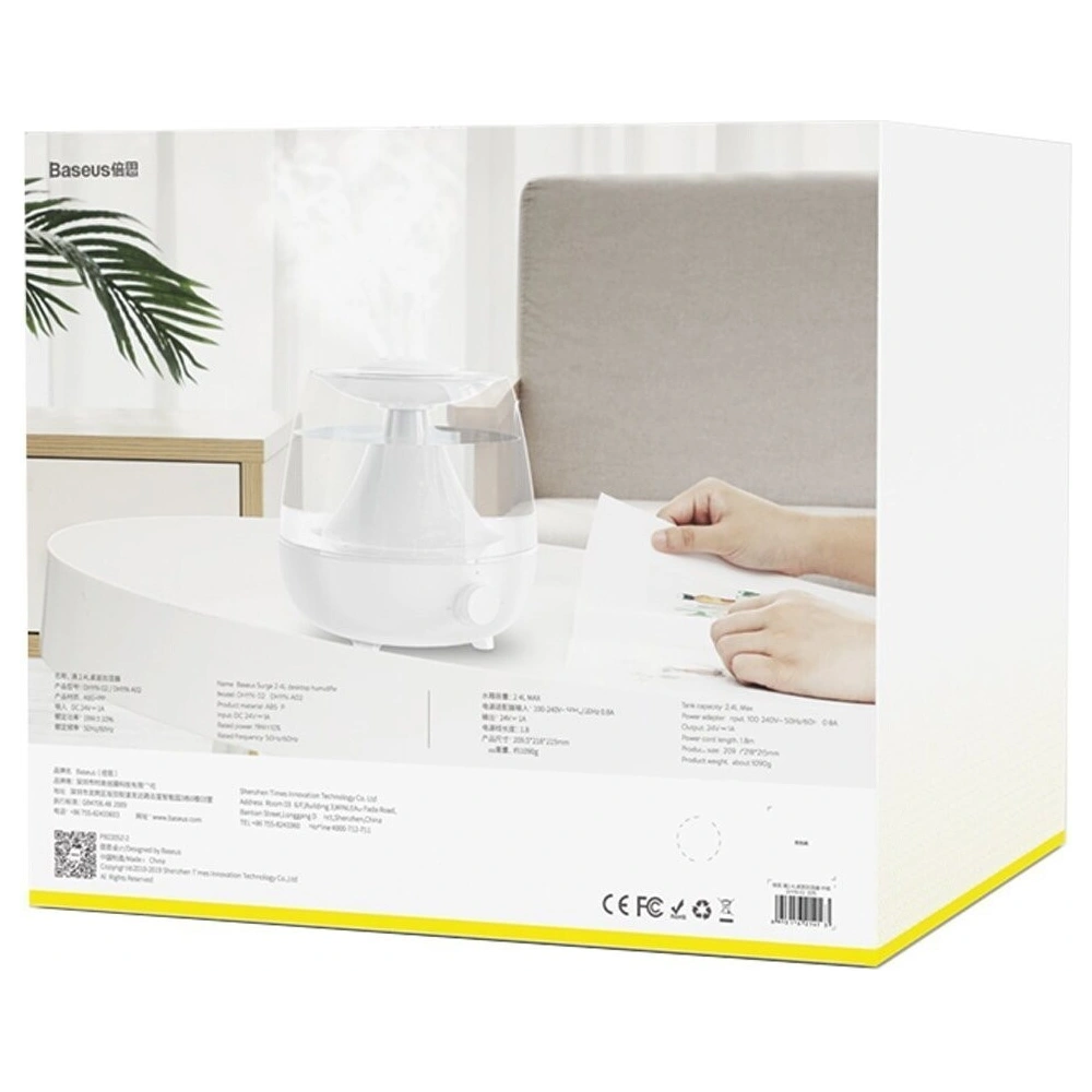Hurtownia GSM - Nawilżacz powietrza Baseus Surge, 2.4l (biały) - BSU1114WHT - {ean13} - Hurt
