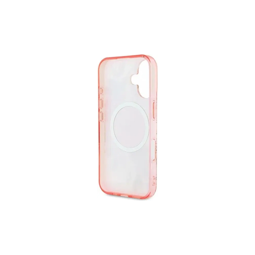 Hurtownia GSM - Guess GUHMP16SHFWBDCEP Apple iPhone 16 hardcase IML Floare & Cerc Tonal MagSafe roz - GUE3635 - {ean13} - Hurt