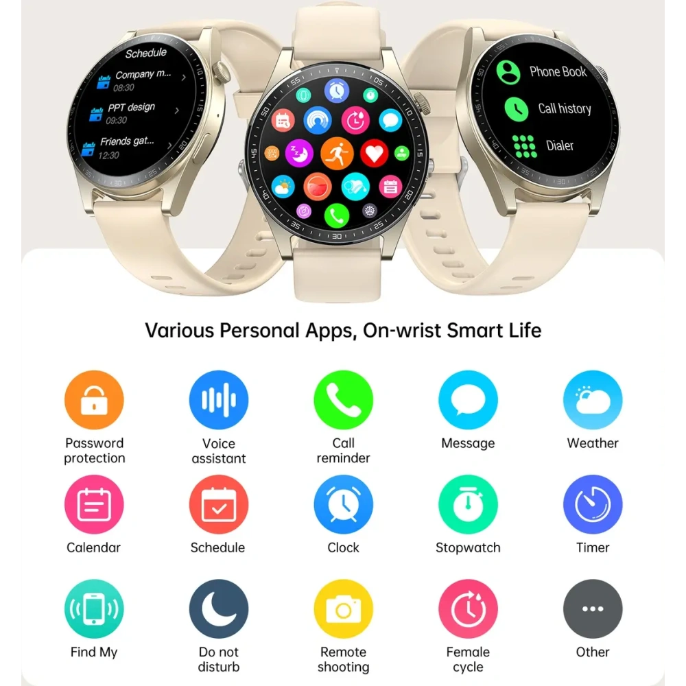 Hurtownia GSM - Smartwatch Joyroom Classic Series JR-FC2 IP68 zlatý - JYR1030 - {ean13} - Hurt