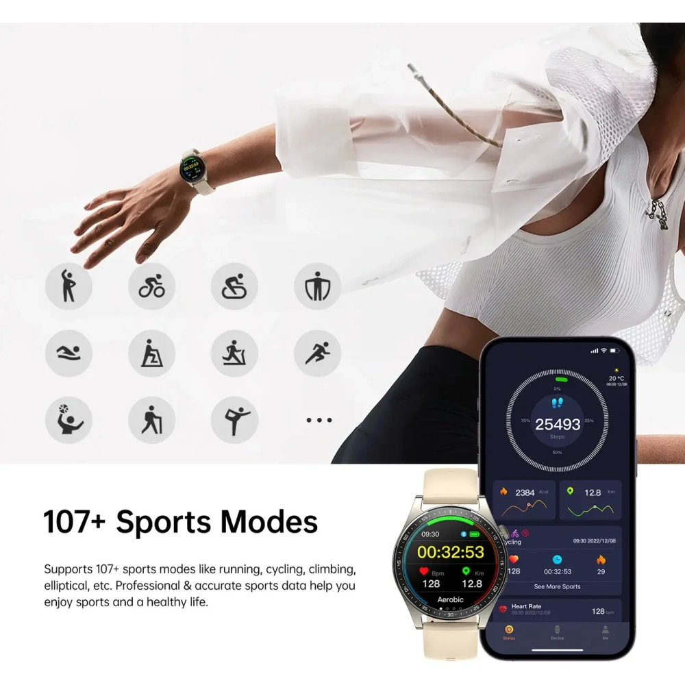 Hurtownia GSM - Smartwatch Joyroom Classic Series JR-FC2 IP68 zlatý - JYR1030 - {ean13} - Hurt