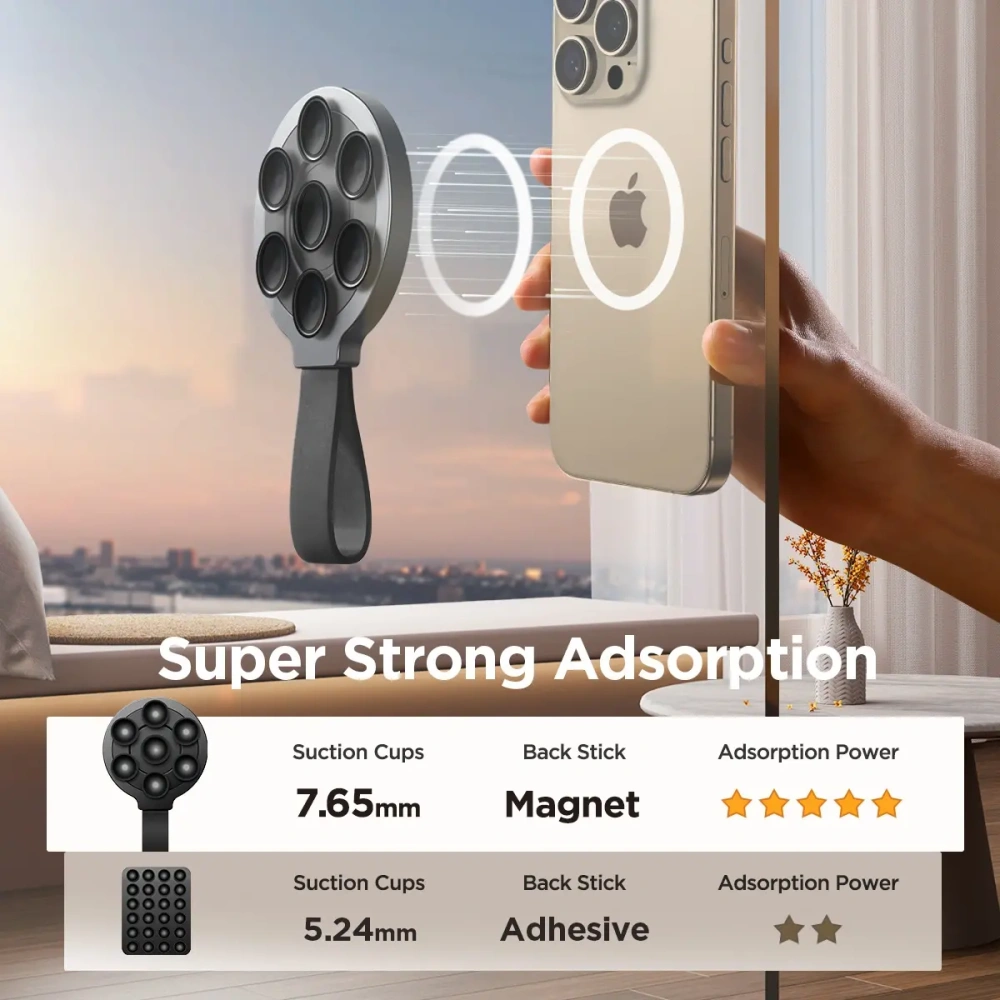 Hurtownia GSM - Joyroom JR-ZS393 suport magnetic pentru telefon MagSafe cu ventuze negru - JYR1035 - {ean13} - Hurt