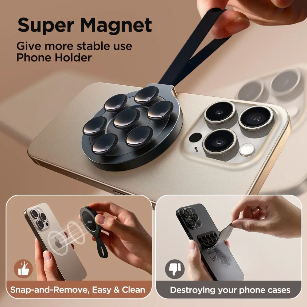 Hurtownia GSM - Joyroom JR-ZS393 MagSafe mágneses telefon tartó szívókorongokkal fekete - JYR1035 - {ean13} - Hurt