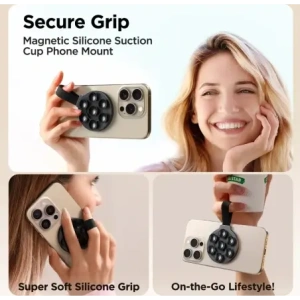 Hurtownia GSM - Joyroom JR-ZS393 suport magnetic pentru telefon MagSafe cu ventuze negru - JYR1035 - {ean13} - Hurt