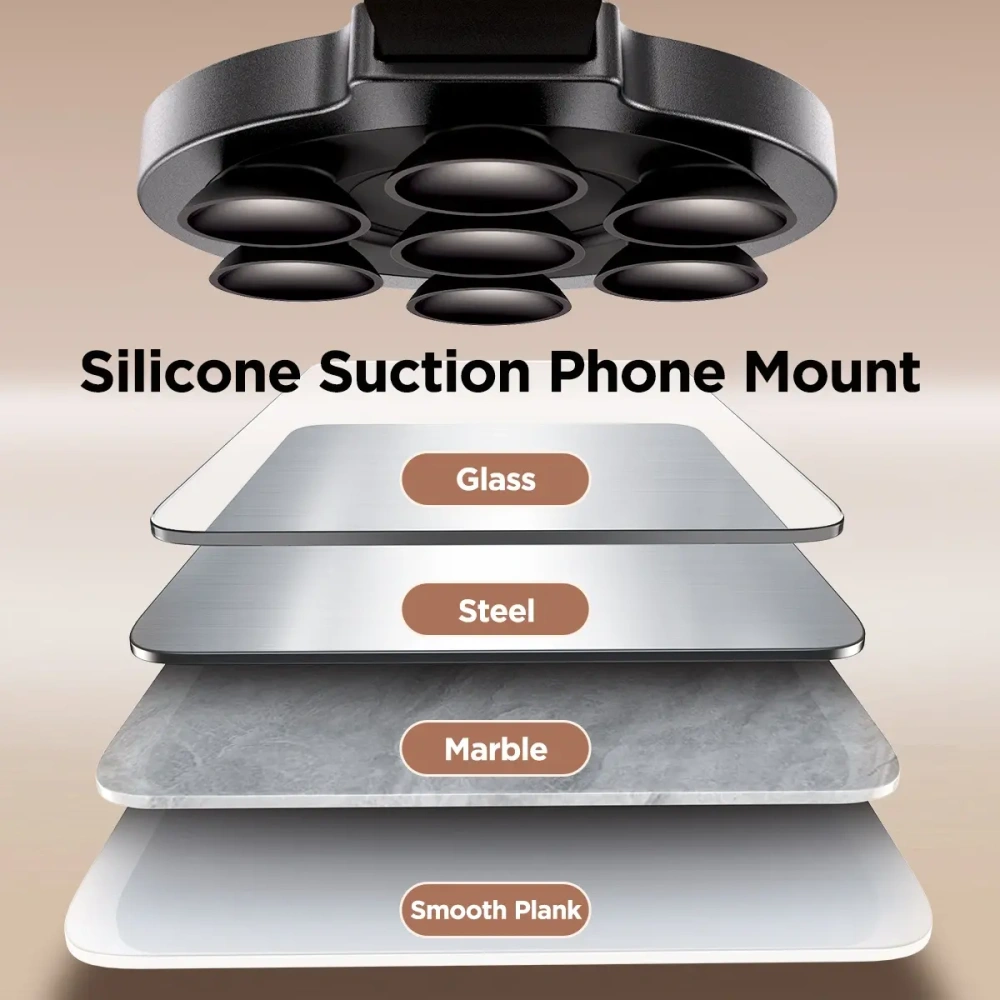 Wholesale Joyroom JR-ZS393 MagSafe magnetic phone holder with suction cups black - JYR1035 - {ean13} - Hurt