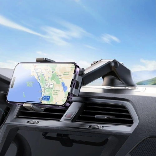 Uchwyt samochodowy na deskę rozdzielczą z ładowarką indukcyjną 15W Joyroom JR-ZS219 czarny