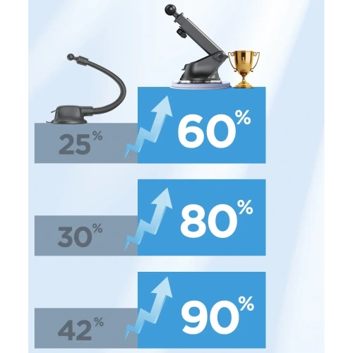 Uchwyt samochodowy na deskę rozdzielczą z ładowarką indukcyjną 15W Joyroom JR-ZS219 czarny