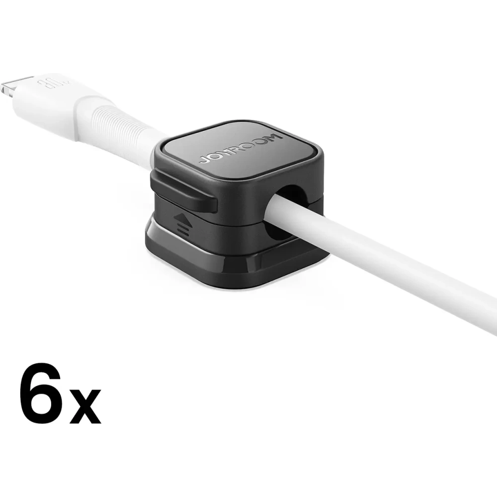 Wholesale Joyroom cable organiser JR-ZS368 magnetic black (6 pcs.) - JYR1040 - {ean13} - Hurt