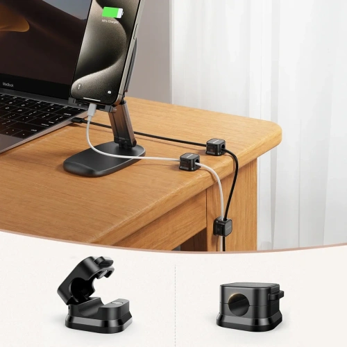 Organizer kabli Joyroom JR-ZS368 magnetyczny czarny (6 szt.)