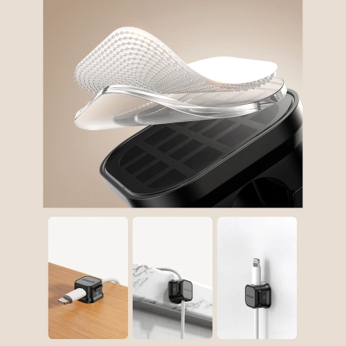 Organizer kabli Joyroom JR-ZS368 magnetyczny czarny (6 szt.)