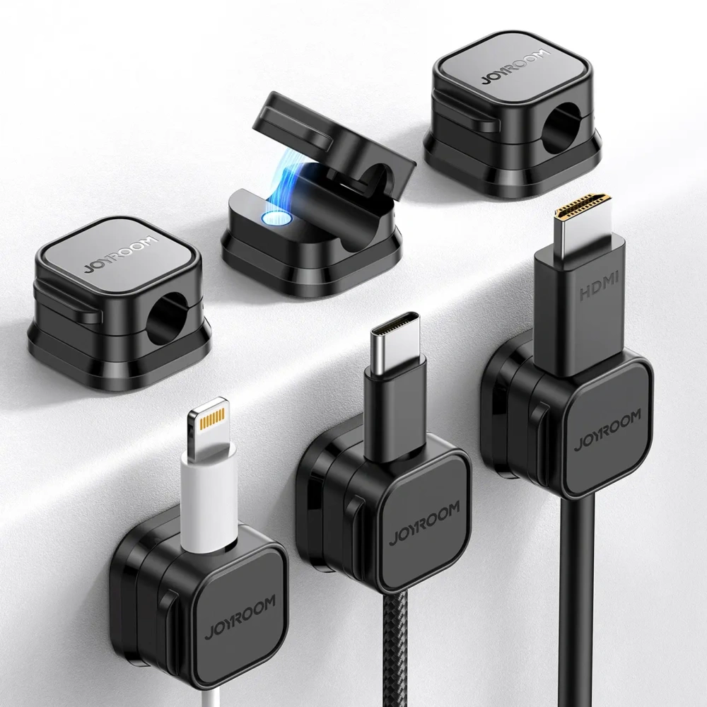 Wholesale Joyroom cable organiser JR-ZS368 magnetic black (6 pcs.) - JYR1040 - {ean13} - Hurt
