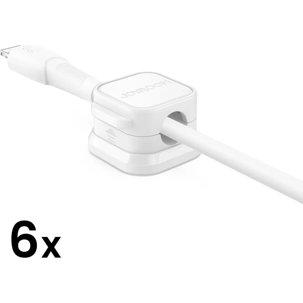 Wholesale Joyroom cable organiser JR-ZS368 magnetic white (6 pcs.) - JYR1041 - {ean13} - Hurt