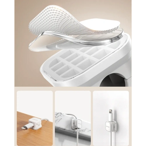 Organizer kabli Joyroom JR-ZS368 magnetyczny biały (6 szt.)