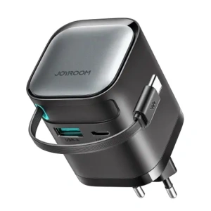 Hurtownia GSM - Joyroom JR-TCL02 GaN falitöltő 65W USB-A, USB-C beépített USB-C kábellel fekete - JYR1042 - {ean13} - Hurt