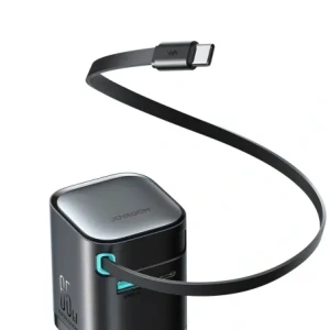 Hurtownia GSM - Joyroom JR-TCL02 GaN falitöltő 65W USB-A, USB-C beépített USB-C kábellel fekete - JYR1042 - {ean13} - Hurt