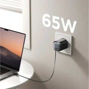 Hurtownia GSM - Joyroom JR-TCL02 GaN falitöltő 65W USB-A, USB-C beépített USB-C kábellel fekete - JYR1042 - {ean13} - Hurt