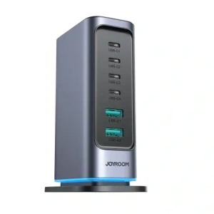 Hurtownia GSM - Joyroom JR-TCM02 GaN falitöltő többportos 65W 2xUSB-A, 4xUSB-C sötétszürke - JYR1043 - {ean13} - Hurt