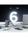 Hurtownia GSM - Síťová nabíječka Joyroom JR-TCM02 vícportová GaN 65W 2xUSB-A, 4xUSB-C tmavě šedá - JYR1043 - {ean13} - Hurt