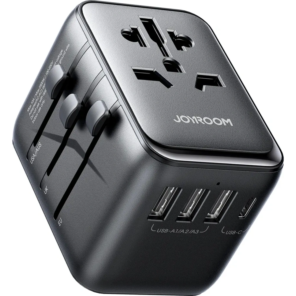 Hurtownia GSM - Joyroom JR-TCW01 utazási adapter 17W EU / US / UK / JP / AU / CN fekete - JYR1044 - {ean13} - Hurt