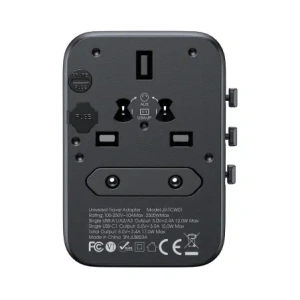 Hurtownia GSM - Joyroom JR-TCW01 utazási adapter 17W EU / US / UK / JP / AU / CN fekete - JYR1044 - {ean13} - Hurt