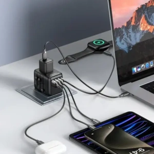 Hurtownia GSM - Joyroom JR-TCW01 utazási adapter 17W EU / US / UK / JP / AU / CN fekete - JYR1044 - {ean13} - Hurt