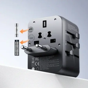 Hurtownia GSM - Joyroom JR-TCW01 utazási adapter 17W EU / US / UK / JP / AU / CN fekete - JYR1044 - {ean13} - Hurt