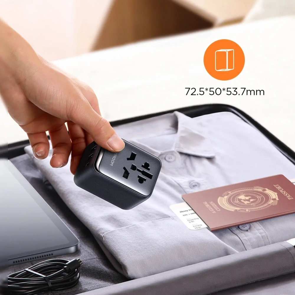 Hurtownia GSM - Joyroom JR-TCW01 utazási adapter 17W EU / US / UK / JP / AU / CN fekete - JYR1044 - {ean13} - Hurt