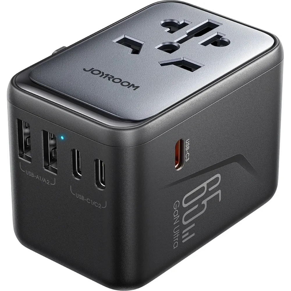 Hurtownia GSM - Joyroom JR-TCW02 utazási adapter 65W EU / US / JP / AU / UK / CN fekete - JYR1045 - {ean13} - Hurt