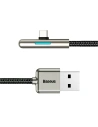 Hurtownia GSM - Kabel kątowy płaski USB-C Baseus Iridescent, Huawei SuperCharge, 40W, 0,5 m (czarny) - BSU1119BLK - {ean13} - Hurt