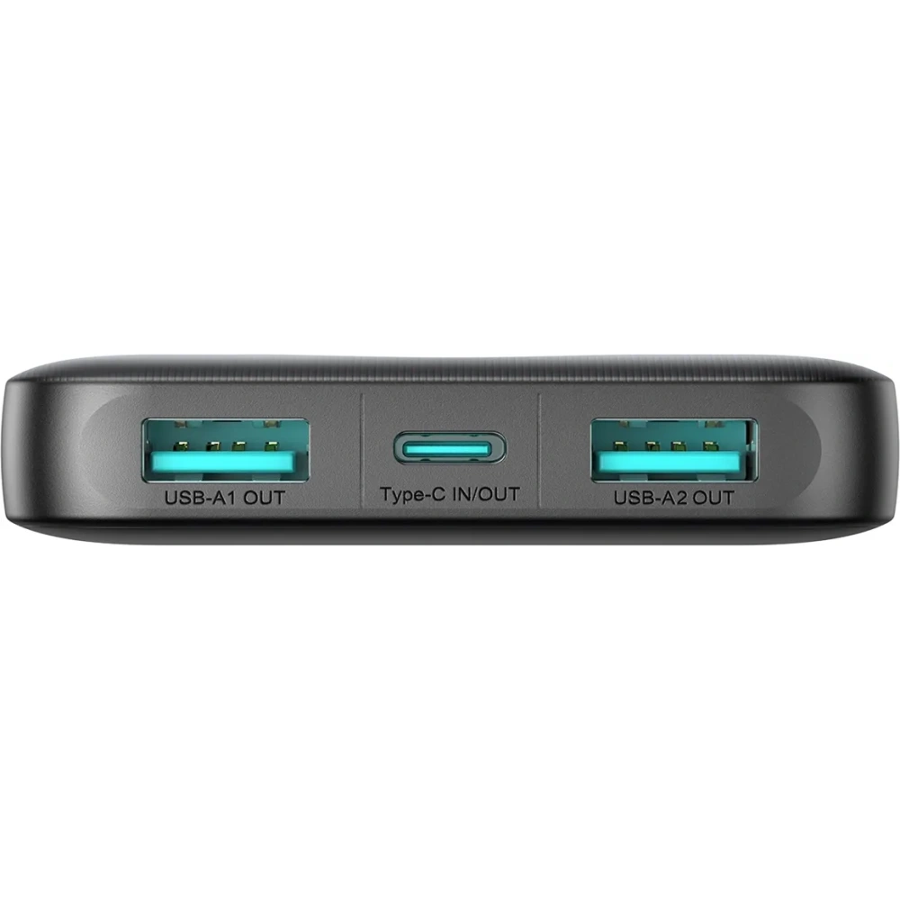 Hurtownia GSM - Joyroom JR-PBF12 powerbank 10000mAh 12W 2.4A 2xUSB-A, USB-C negru - JYR1046 - {ean13} - Hurt